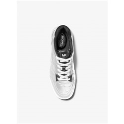 Rebel Metallic Crocodile Embossed Leather Sneaker