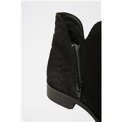Botines de nobuk Negro