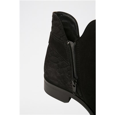 Botines de nobuk Negro
