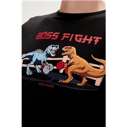 Bad Bear, Boss 0 Yaka Erkek Tshirt - Siyah