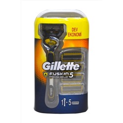 Gillette, Fusion5 Proshield Tıraş Makinesi + 5 Yedek Bıçak