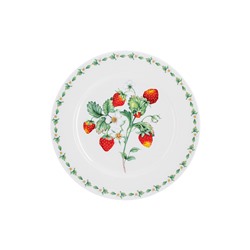 Тарелка обеденная, 27 см, фарфор F, белая, Земляника, Strawberry meadow, 60925
