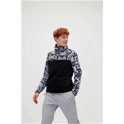 Bad Bear Erkek Polar Half Zip B-1 Erkek Polar Sweatshirt 21.02.21.2023 Syh-1SIYAH
