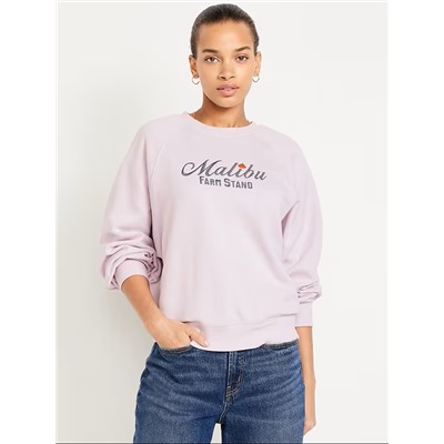 SoComfy Crew-Neck Graphic Sweatshirt