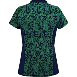 UA Fall Vineyard Navy Scrub Top