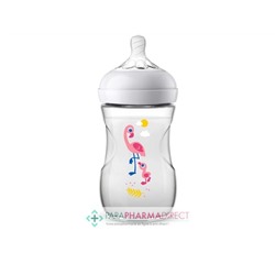 Avent Biberon Natural 1m+ 260ml Flamant Rose