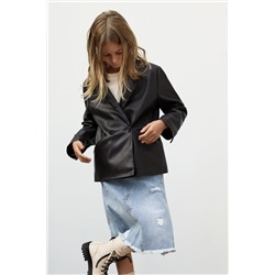 BLAZER EFECTO PIEL DOBLE BOTÓN