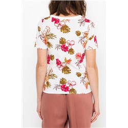 Camiseta Blanco y rosa