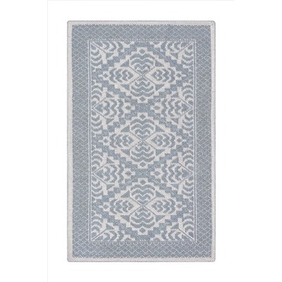Bluenity Giglio Doğal Pamuklu Banyo Kilimi 50x80 Cm - Mavi 101.201.01.004.03.04