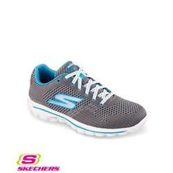 Skechers GOWalk2 Spark Charcoal/Turquoise Athletic Shoe