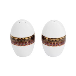 Сервиз обеденный, 6 перс, 27 пр, фарфор P, бело-бордовый, Орнамент, Bukhara, 61169
