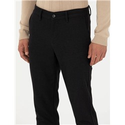 Antrasit Slim Fit Kanvas Pantolon