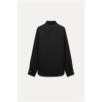 FLOWING SHIRT WITH GOLD-TONE BUTTONS