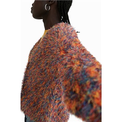 Chaqueta efecto pelo colores