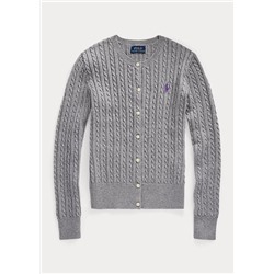 Mini-Cable Cotton Cardigan