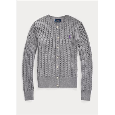 Mini-Cable Cotton Cardigan