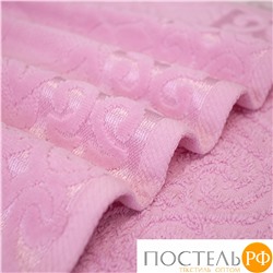 Велюровое полотенце 70х135 см Eleganta Aphrodite 500 г/м2, нежно-розовый