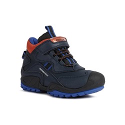 Boots "Savage" in Dunkelblau/ Orange