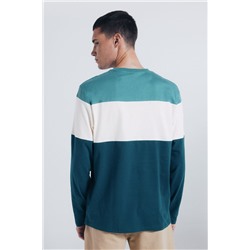 Camiseta manga larga piqué cortes