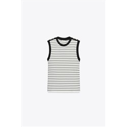 FEW ITEMS LEFT STRIPED BUTTON T-SHIRT