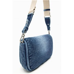 QUILTED DENIM CROSSBODY BAG