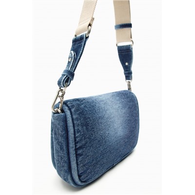 QUILTED DENIM CROSSBODY BAG