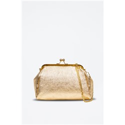 Bandolera de piel Dorado - Firenze Artegiani