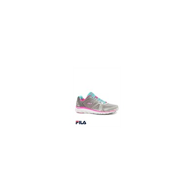 Fila Women's Memory Solidarity Pewter/Aruba Blue/Pink Glo Athletic Shoe