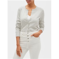 Washable Forever Crew-Neck Cardigan