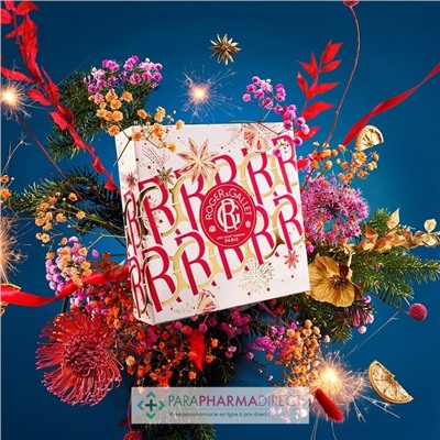 Roger & Gallet - Coffret Noël Bienfaisant Gingembre Rouge (Eau Parfumée 100ml + Galets de Bain 3x25g + Savon 50g)