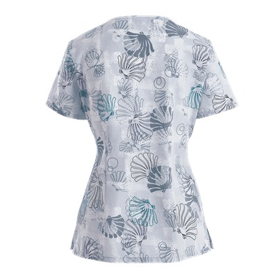 Cherokee Tooniforms Scrubs Dreaming of You Print Top