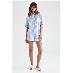 Defacto Fall In Love Regular Fit Pötikare Desenli Pamuklu Gofre Dokulu Pijama Altı X9278AZ22HS
