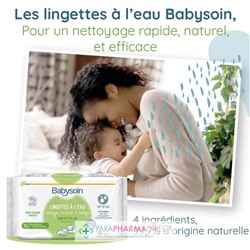 Babysoin Lingettes À L'Eau - LOT de 4x60 LingettesLot  × 4