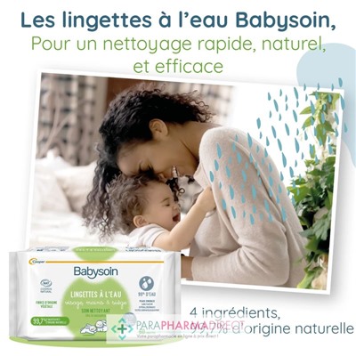 Babysoin Lingettes À L'Eau - LOT de 4x60 LingettesLot  × 4