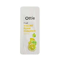 [Sample] Fruit Yogurt Foam Cleanser-Lemon (10ea), Йогуртовая пенка для умывания с экстрактом лимона