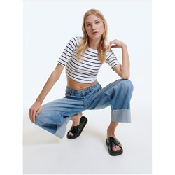 Striped crop top