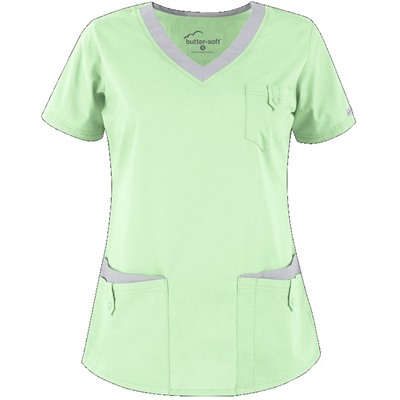 Butter-Soft Scrubs by UA™ Women's Rounded V-Neck 5-Pocket Top