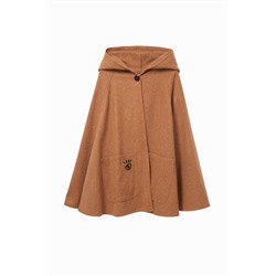 Poncho flor capucha