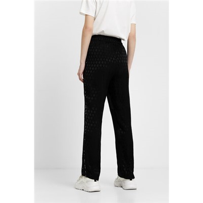 Pantalón en logomanía brillante