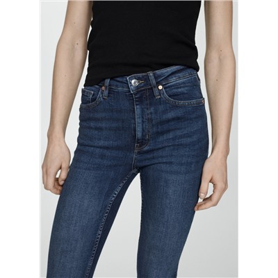Jeans skinny tiro alto