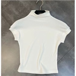 Водолазка с короткими рукавами стрейч-скинни для девочек. Хлопок 90%