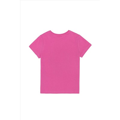 Erkek Çocuk Pembe Bisiklet Yaka Tişört
