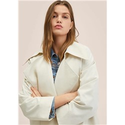 Gabardina water repellent oversize -  Mujer | MANGO OUTLET Melilla
