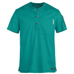 UA Advantage STRETCH Men's 2-Pocket Short Sleeve Henley Scrub Top