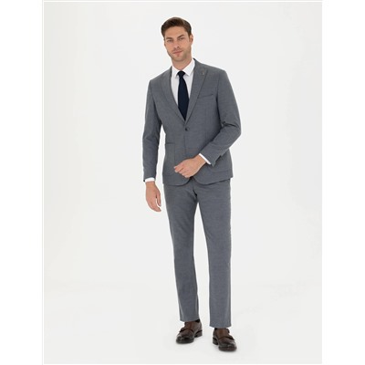 Koyu Mavi Slim Fit Takım Elbise