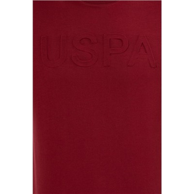 Erkek Bordo Basic Sweatshirt