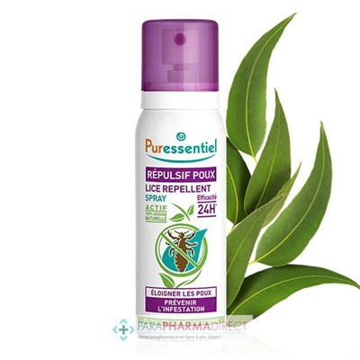 Puressentiel Anti-Poux Répulsif Poux Spray 75 ml