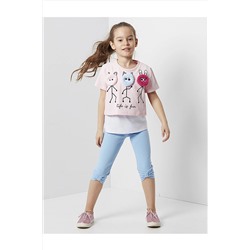 Denokids Kız Çocuk Life Is Fun Tayt Takım CFF-19Y2-047