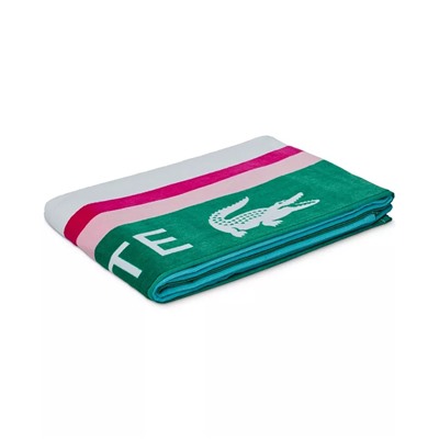 Lacoste Home Sunscreen Stripe Cotton Beach Towel 36" x 72"