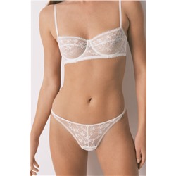 Tanga encaje blanco lurex